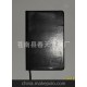 廠家直銷]25K黑色復(fù)合紙PU筆記本，燙金LOGO 綁帶廣告記事本