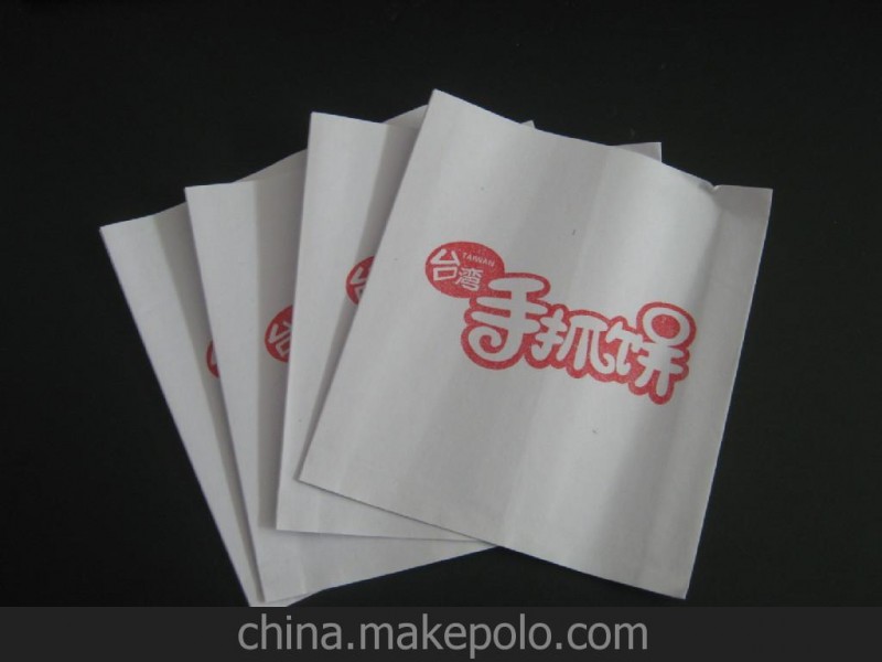 廠家批發(fā)定做各種防油紙袋，手抓餅袋可LOG印刷