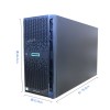惠普（HP）服務(wù)器 HPE ML350 Gen9 E5-2609V4/2*8G/B140i/2*500G SATA/4個千兆網(wǎng)口/8LFF熱插拔SATA/1*500W熱插拔冗余電源 黑色 三年上門