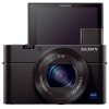 索尼（SONY）DSC-RX100 M4 數(shù)碼相機(jī) 黑卡系列 1英寸CMOS傳感器 約2010萬(wàn)像素 3英寸顯示屏 2.9倍光學(xué)變焦 無(wú)內(nèi)置存儲(chǔ) 蔡司 Vario-Sonnar T*鏡頭 含相機(jī)包  一年保修 黑色